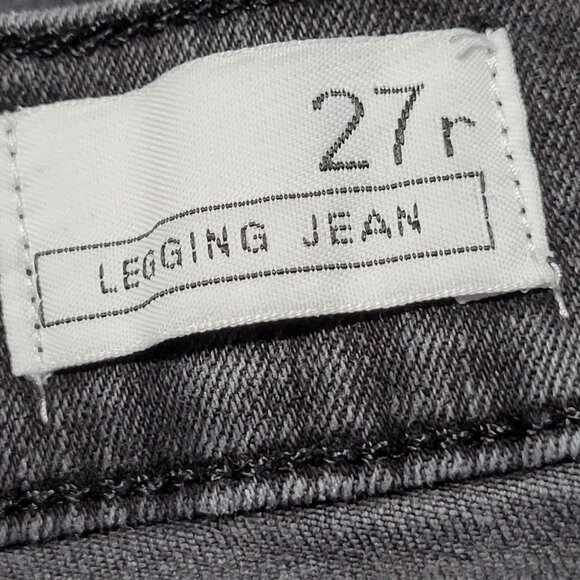Gap 1969 Legging Jeans Womens Size 27 Skinny Jegging Low Rise Black Denim Pants - Picture 5 of 6